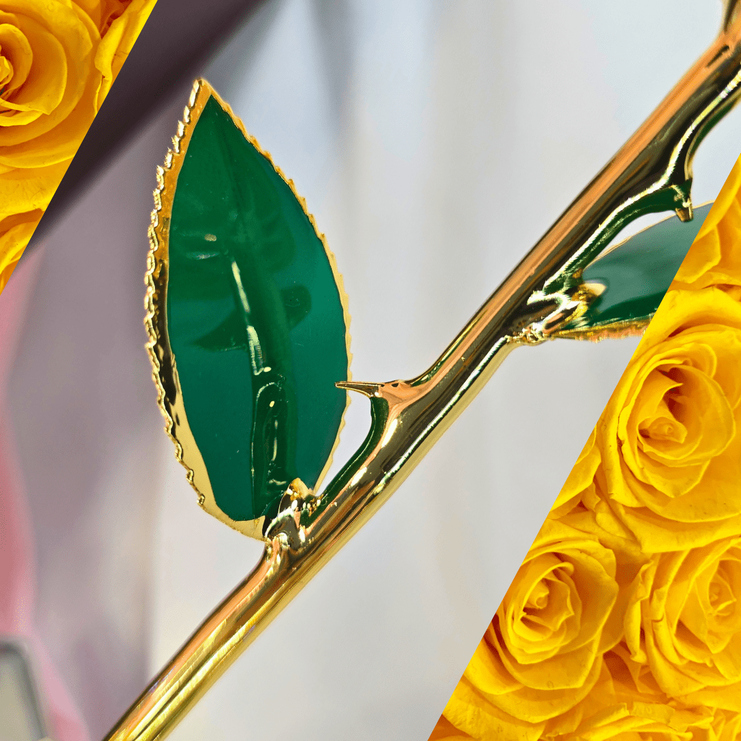 24K Gold - Dipped Yellow Rose Gift - Lumina Luxe - Gift Item - Coastal Charm Creators