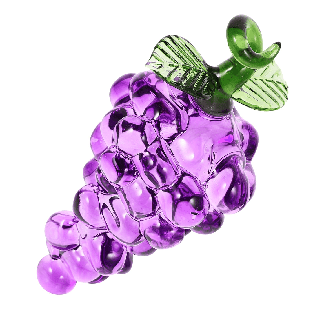 Amethyst Grape Delight Glass Art - Lumina Luxe - Handblown Glass - Coastal Charm Creators