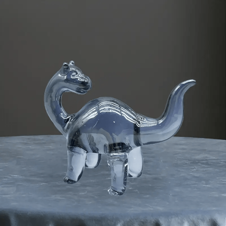 Brontosaurus Bewilderment Glass Art - Lumina Luxe - Handblown Glass - Coastal Charm Creators
