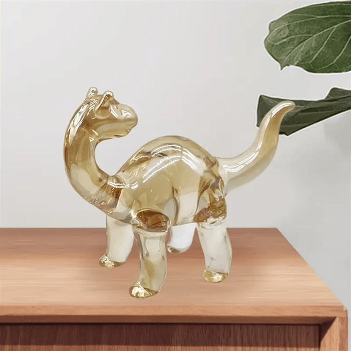Brontosaurus Bewilderment Glass Art - Lumina Luxe - Handblown Glass - Coastal Charm Creators