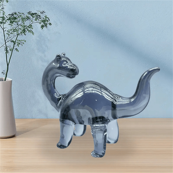 Brontosaurus Bewilderment Glass Art - Lumina Luxe - Handblown Glass - Coastal Charm Creators