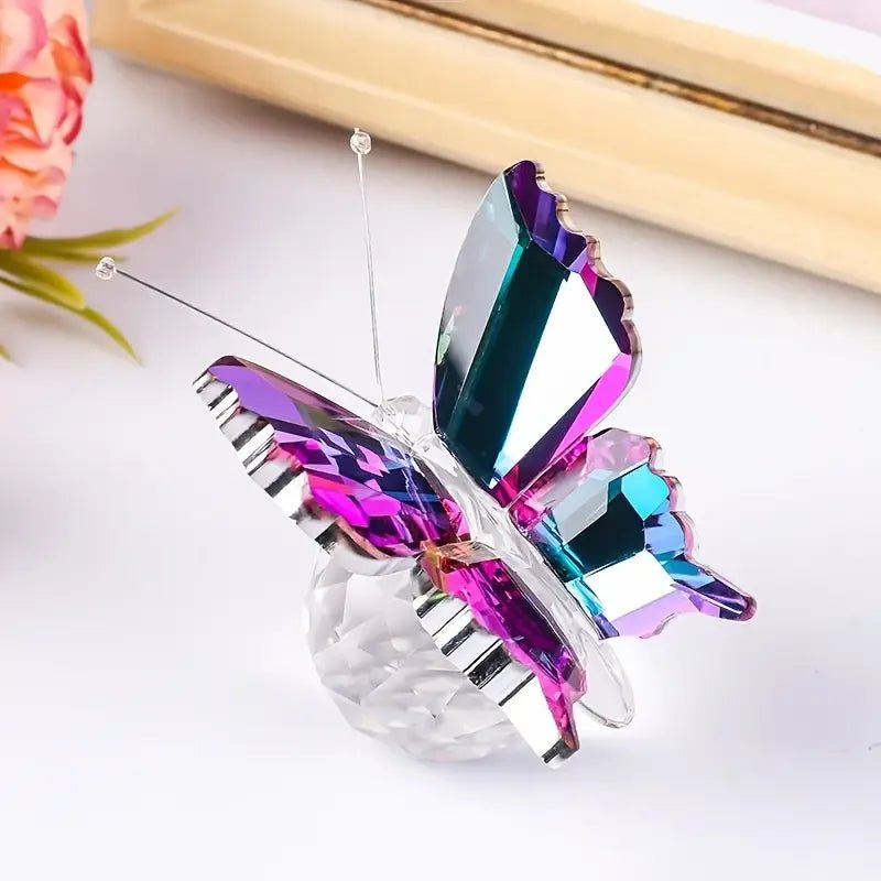 Butterflies of Borealis Crystal Figurines - Lumina Luxe - Fine Crystal - Coastal Charm Creators