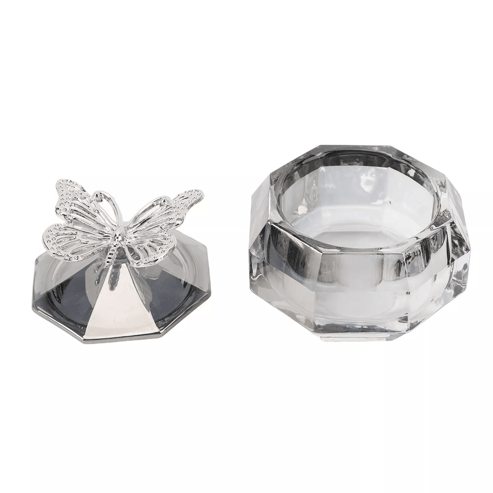 Crystal Butterfly Jewelry Box - Lumina Luxe - Fine Crystal - Coastal Charm Creators