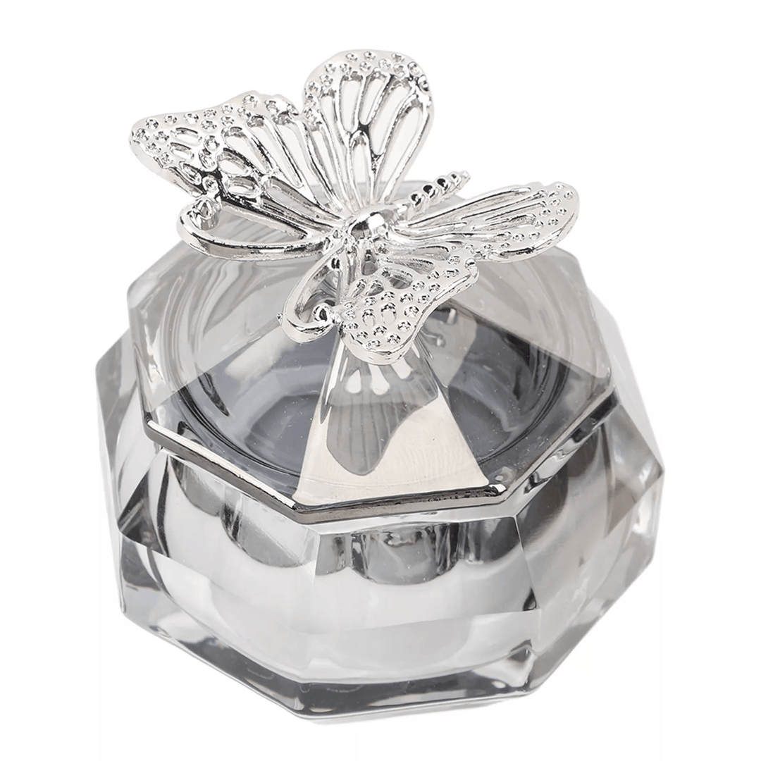 Crystal Butterfly Jewelry Box - Lumina Luxe - Fine Crystal - Coastal Charm Creators