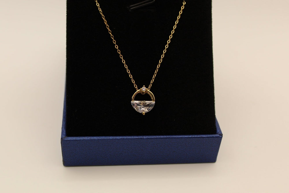 Crystal Dewdrop - Crown & Opal - Pendant - Coastal Charm Creators