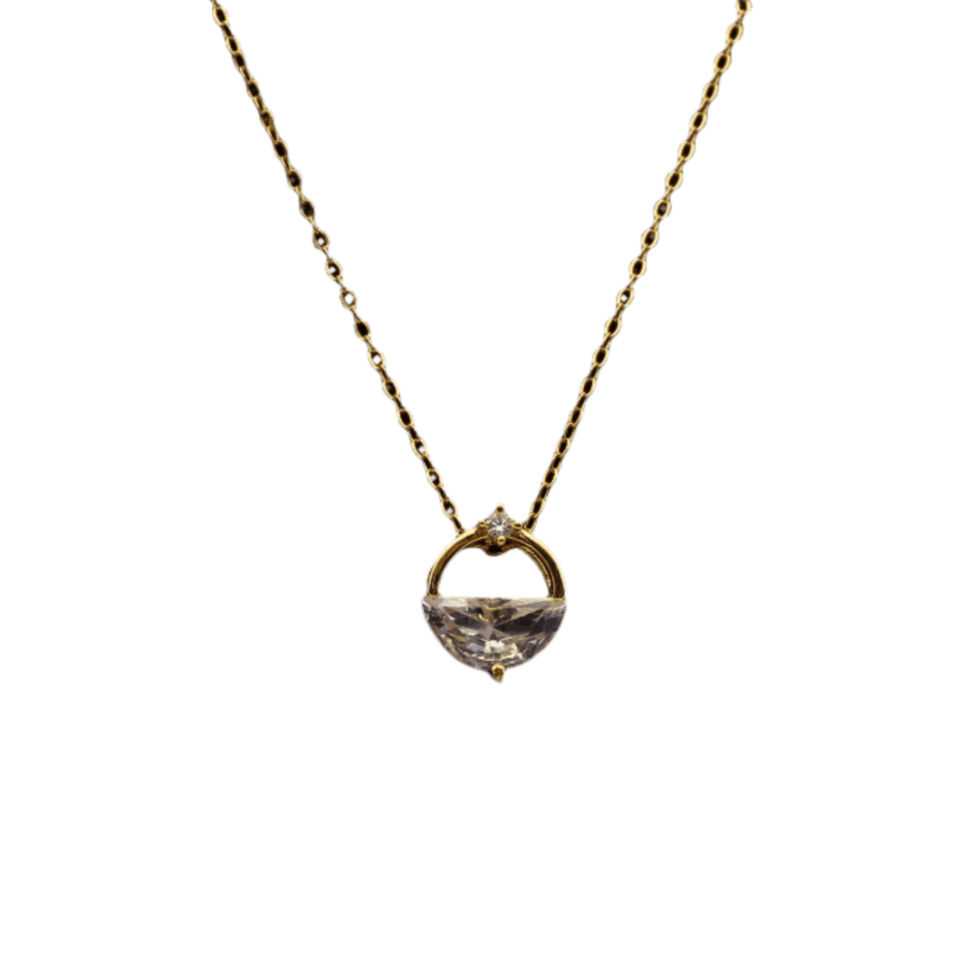 Crystal Dewdrop - Crown & Opal - Pendant - Coastal Charm Creators