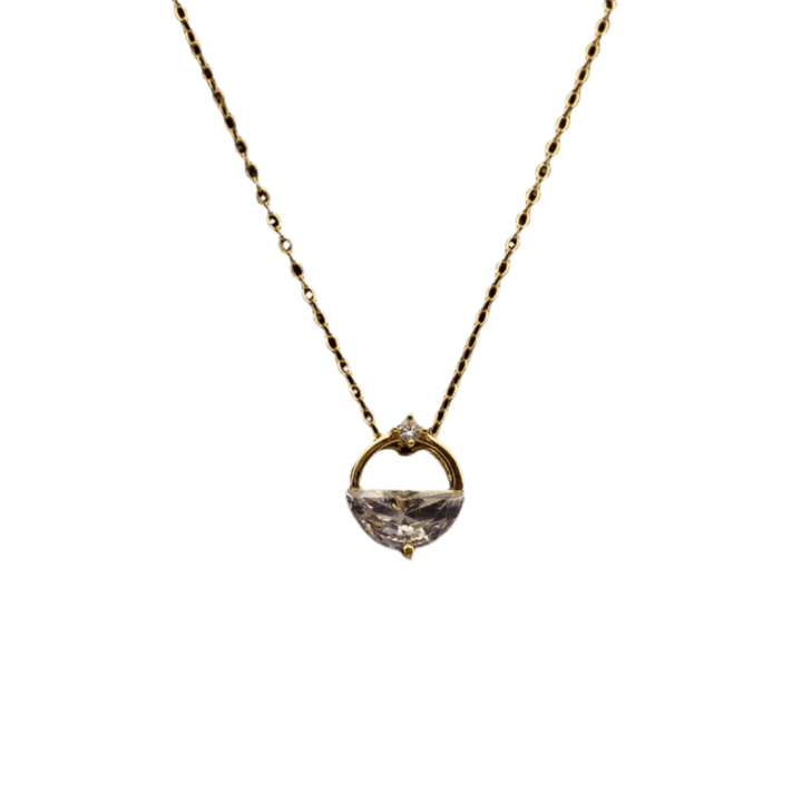 Crystal Dewdrop - Crown & Opal - Pendant - Coastal Charm Creators