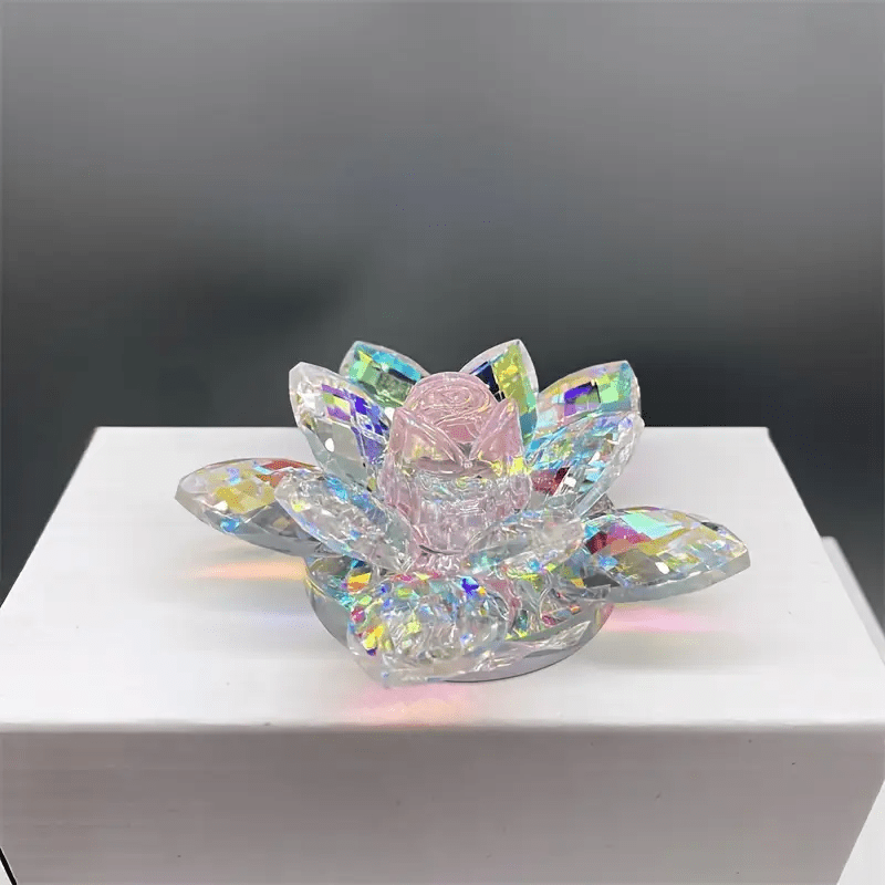 Crystal Lotus Serenity Crystal Figurine - Lumina Luxe - Fine Crystal - Coastal Charm Creators