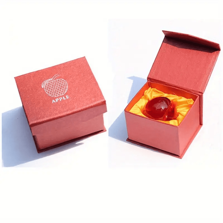 Delicious Dew Apple Glass Art - Lumina Luxe - Handblown Glass - Coastal Charm Creators