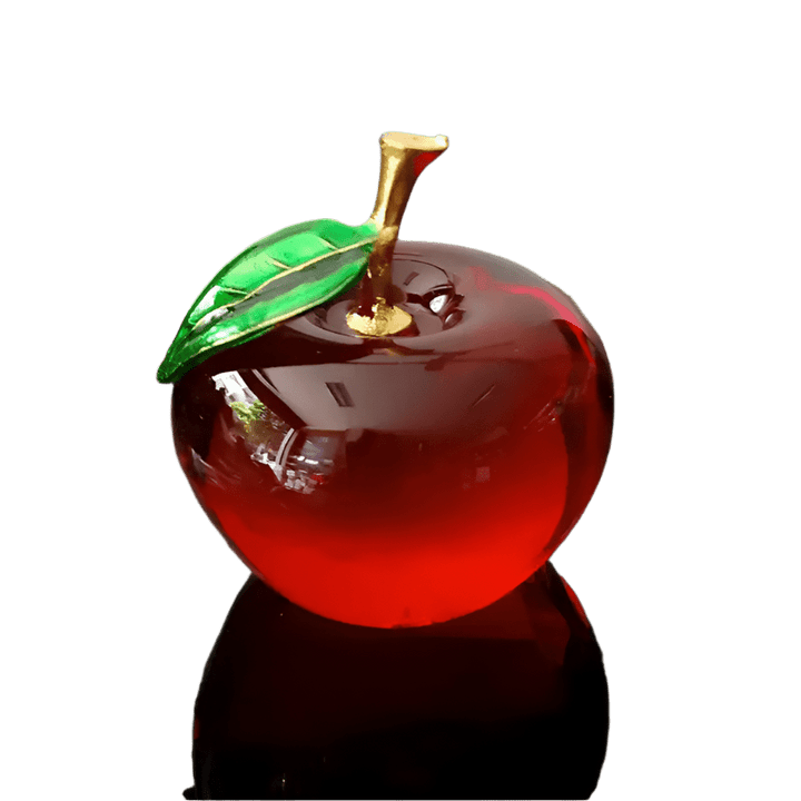 Delicious Dew Apple Glass Art - Lumina Luxe - Handblown Glass - Coastal Charm Creators