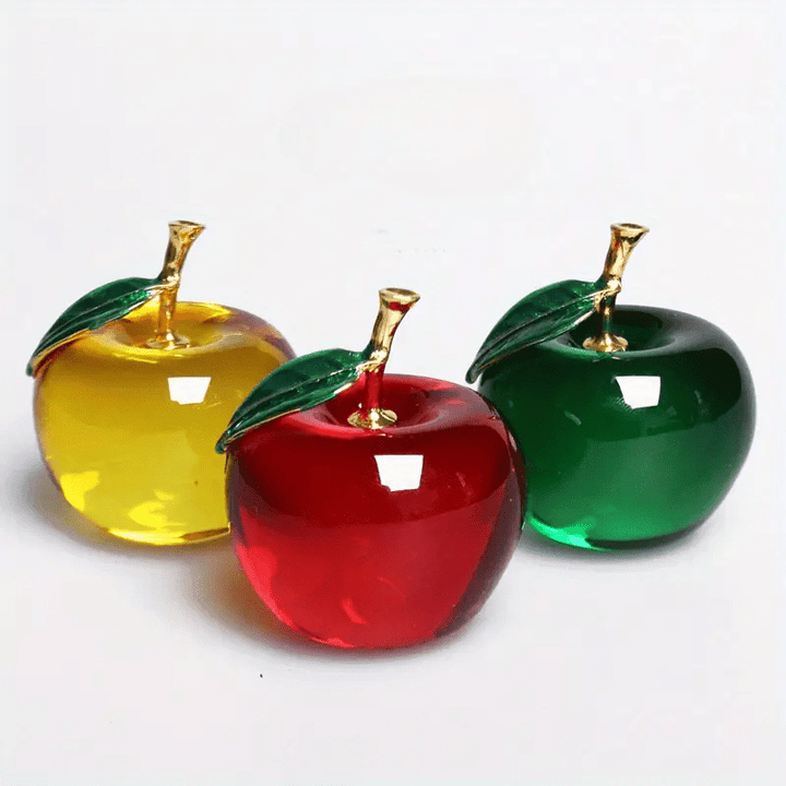 Delicious Dew Apple Glass Art - Lumina Luxe - Handblown Glass - Coastal Charm Creators