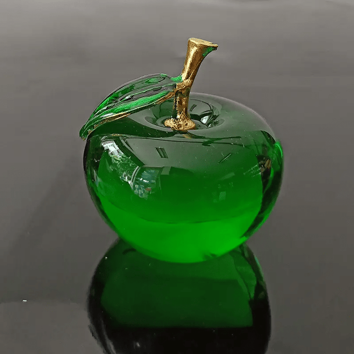 Delicious Dew Apple Glass Art - Lumina Luxe - Handblown Glass - Coastal Charm Creators