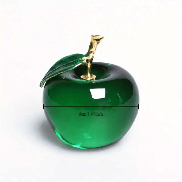Delicious Dew Apple Glass Art - Lumina Luxe - Handblown Glass - Coastal Charm Creators
