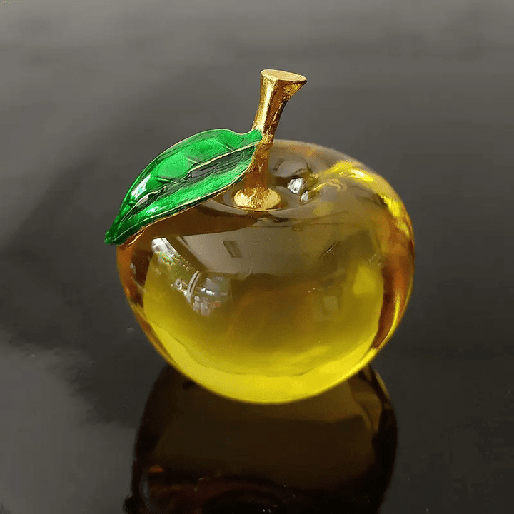 Delicious Dew Apple Glass Art - Lumina Luxe - Handblown Glass - Coastal Charm Creators