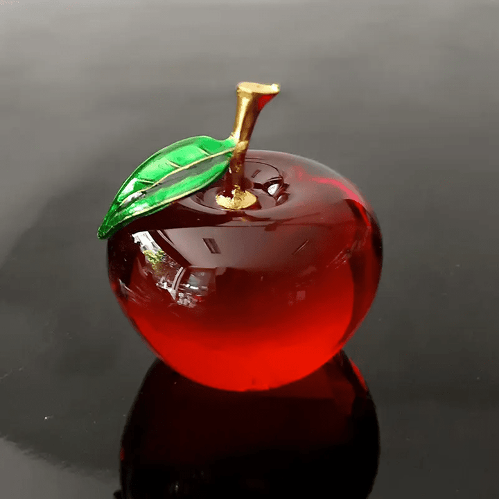 Delicious Dew Apple Glass Art - Lumina Luxe - Handblown Glass - Coastal Charm Creators
