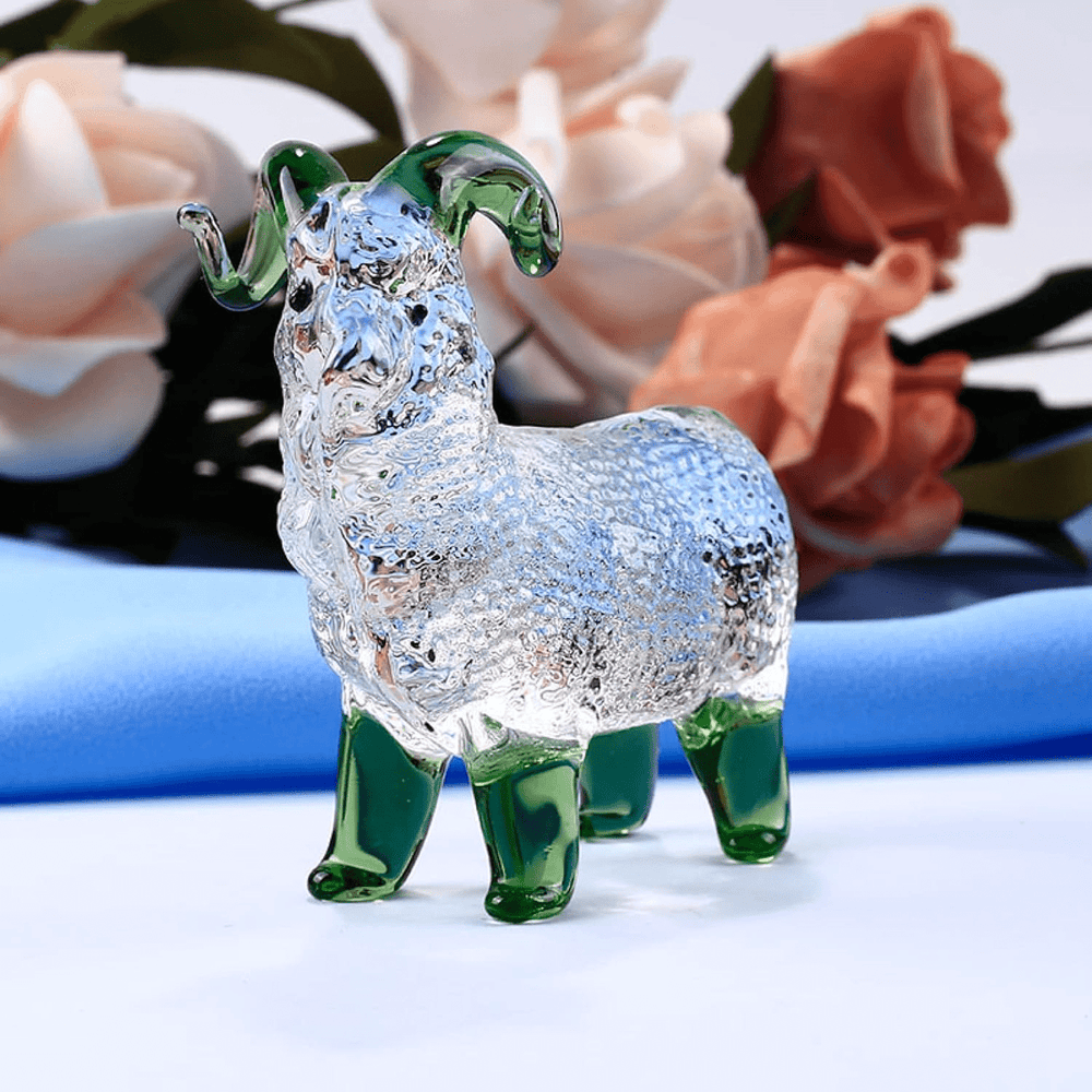 Emerald Horn Majesty Glass Art - Lumina Luxe - Handblown Glass - Coastal Charm Creators