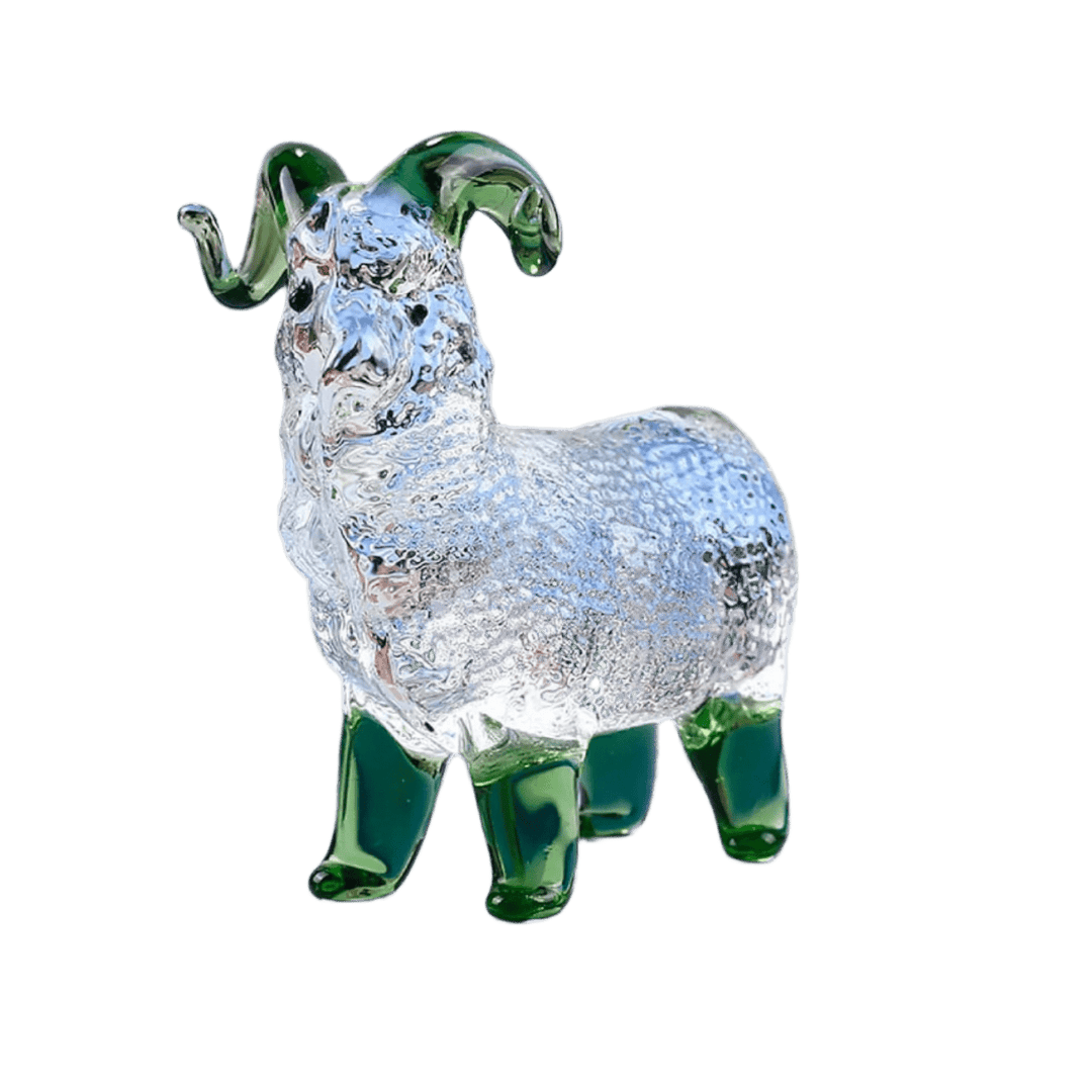 Emerald Horn Majesty Glass Art - Lumina Luxe - Handblown Glass - Coastal Charm Creators