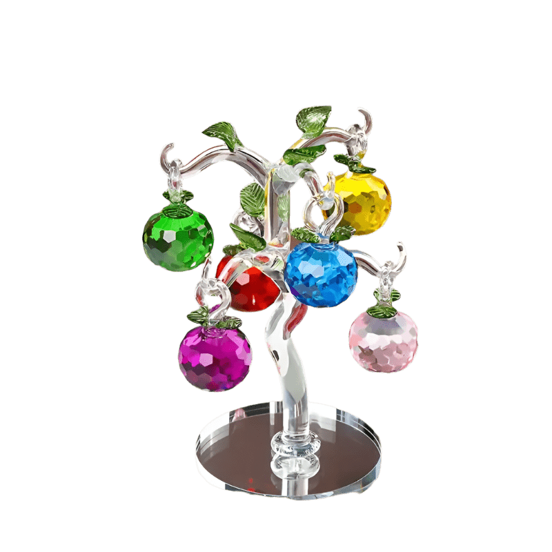 Enchanted Crystal Fruit Tree Glass Art - Lumina Luxe - Fine Crystal - Coastal Charm Creators