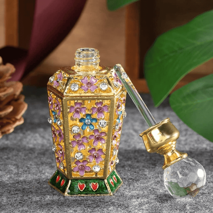 Floral Treasure Perfume Bottle - Lumina Luxe - Perfume Bottle - Coastal Charm Creators