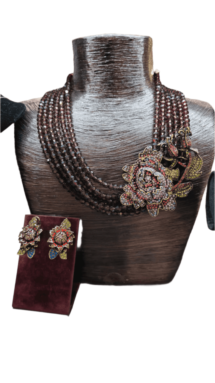 Haute Heidi set with gorgeous roses! - Coastal Custom Collection - Jewelry Set - Coastal Charm Creators