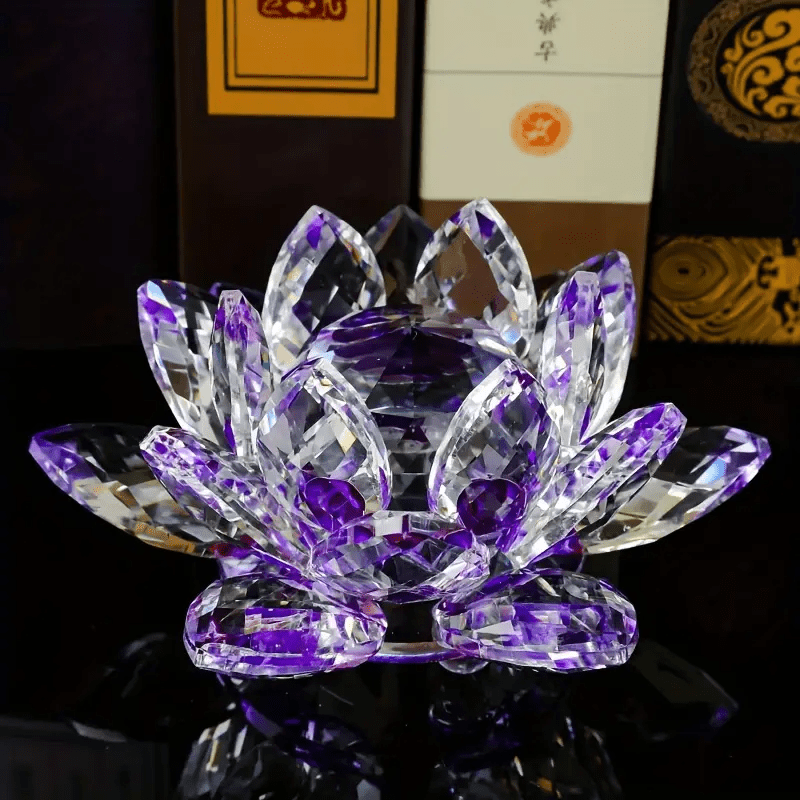 Lotus Radiance Crystal Figurine - Lumina Luxe - Fine Crystal - Coastal Charm Creators