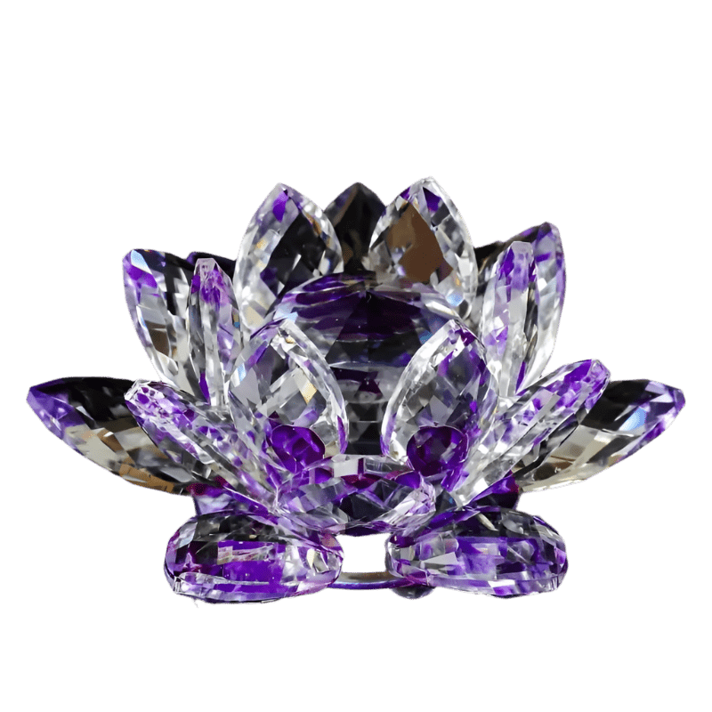 Lotus Radiance Crystal Figurine - Lumina Luxe - Fine Crystal - Coastal Charm Creators
