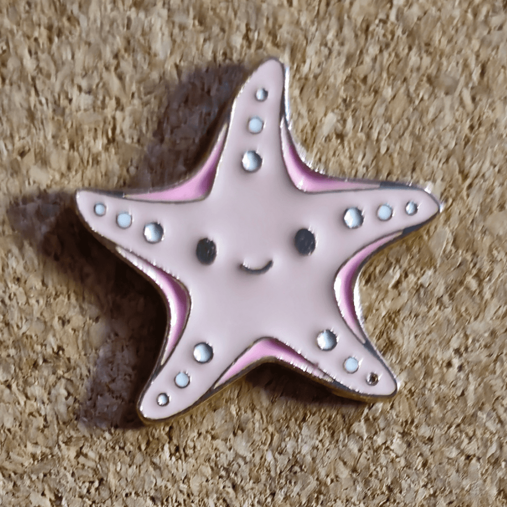 Pink Starfish Pin - Glitz & Gleam - Brooches - Coastal Charm Creators