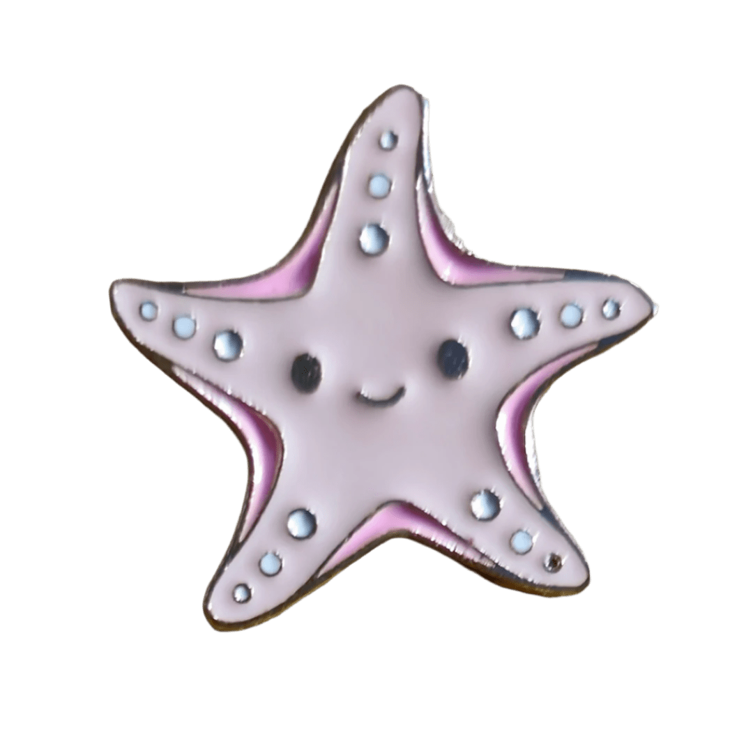 Pink Starfish Pin - Glitz & Gleam - Brooches - Coastal Charm Creators
