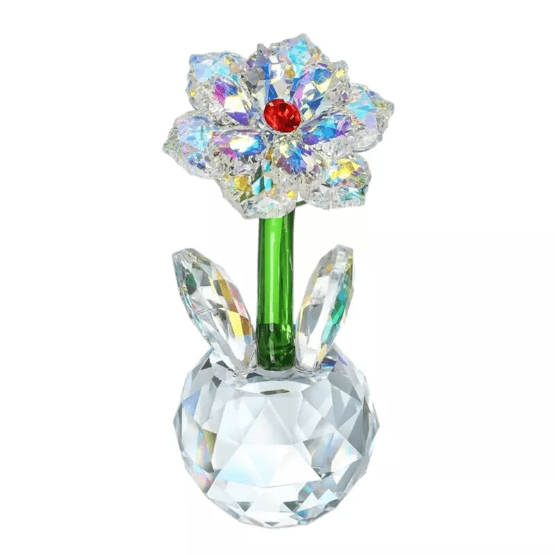 Prism Blossom Delight Crystal Figurine - Lumina Luxe - Fine Crystal - Coastal Charm Creators