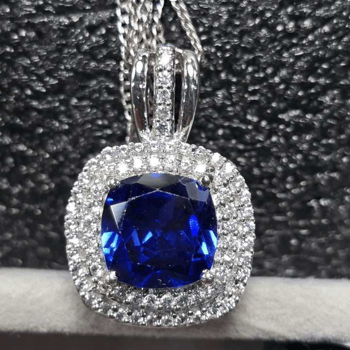 Regal Elegance Pendant Necklace - Crown & Opal - Necklace - Coastal Charm Creators