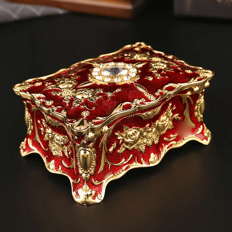 Royal Scarlet Jewelry Box - Lumina Luxe - Jewelry Box - Coastal Charm Creators