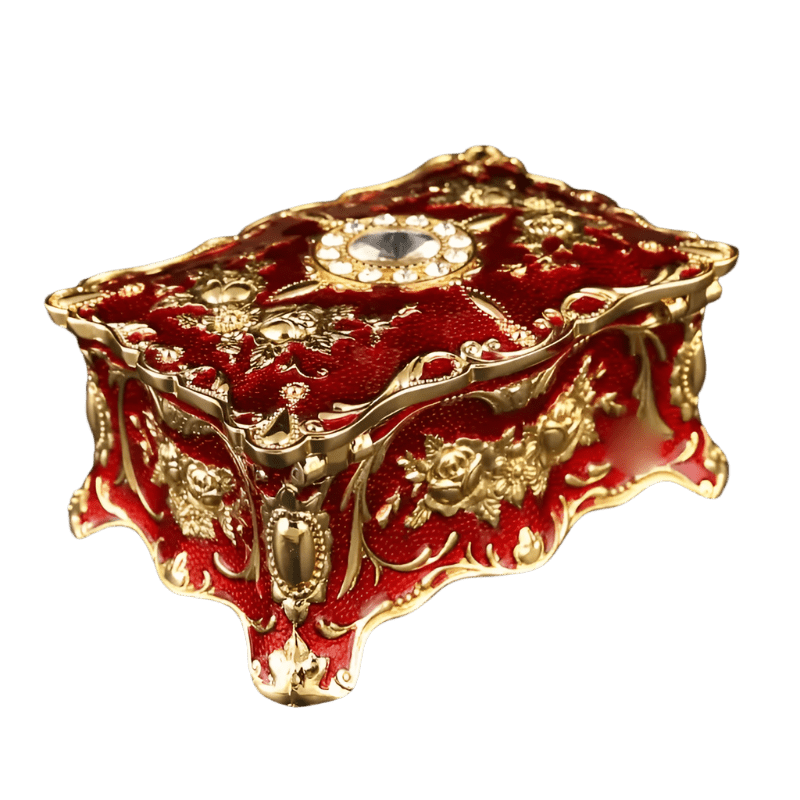 Royal Scarlet Jewelry Box - Lumina Luxe - Jewelry Box - Coastal Charm Creators