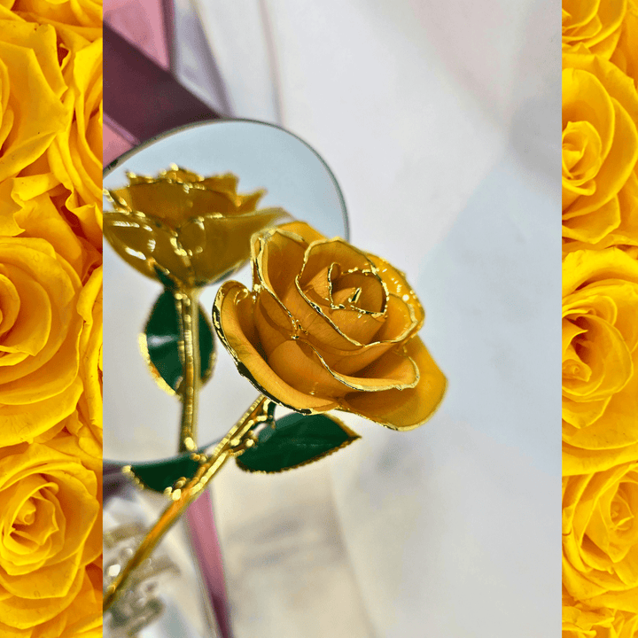 24K Gold - Dipped Yellow Rose Gift - Lumina Luxe - Gift Item - Coastal Charm Creators