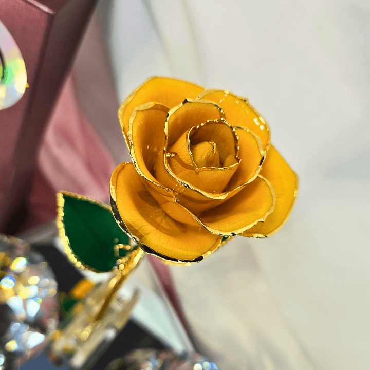 24K Gold - Dipped Yellow Rose Gift - Lumina Luxe - Gift Item - Coastal Charm Creators