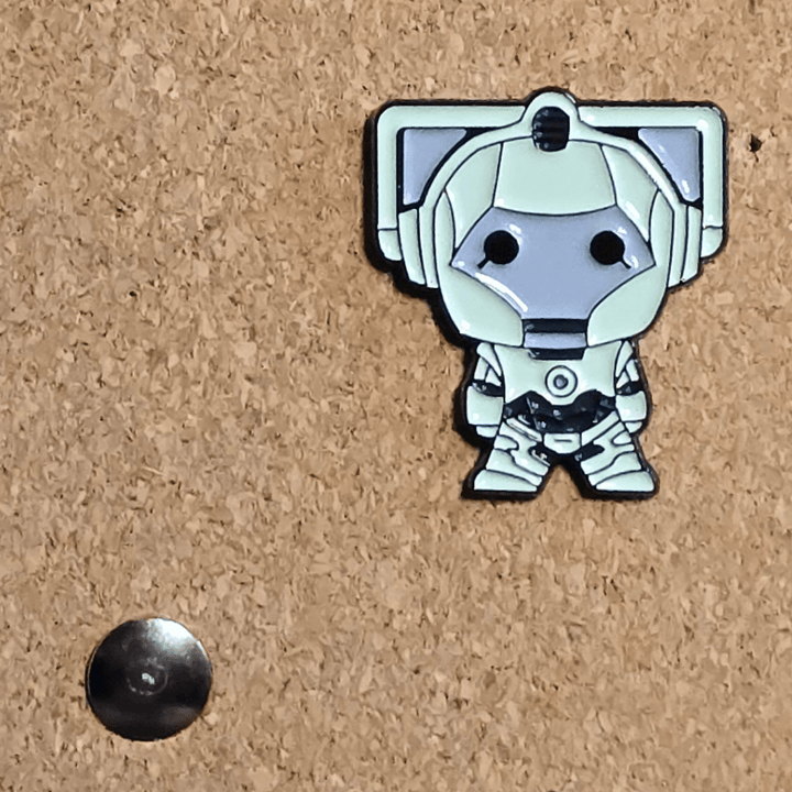 A Cyberman Pin - Glitz & Gleam - Brooches - Coastal Charm Creators