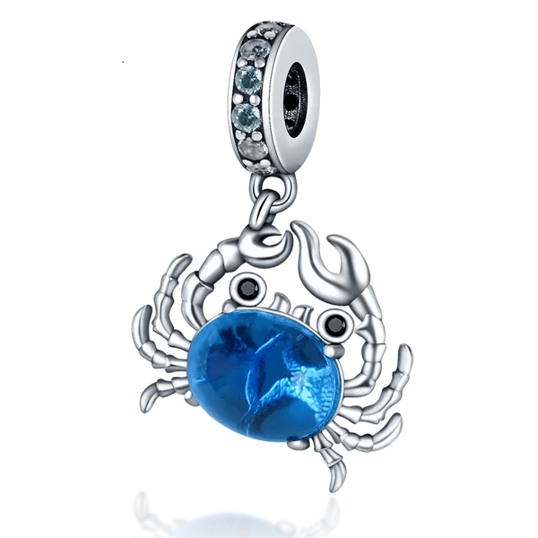 Azure Crab Delight Charm - Coastal Charms - Charm - Coastal Charm Creators