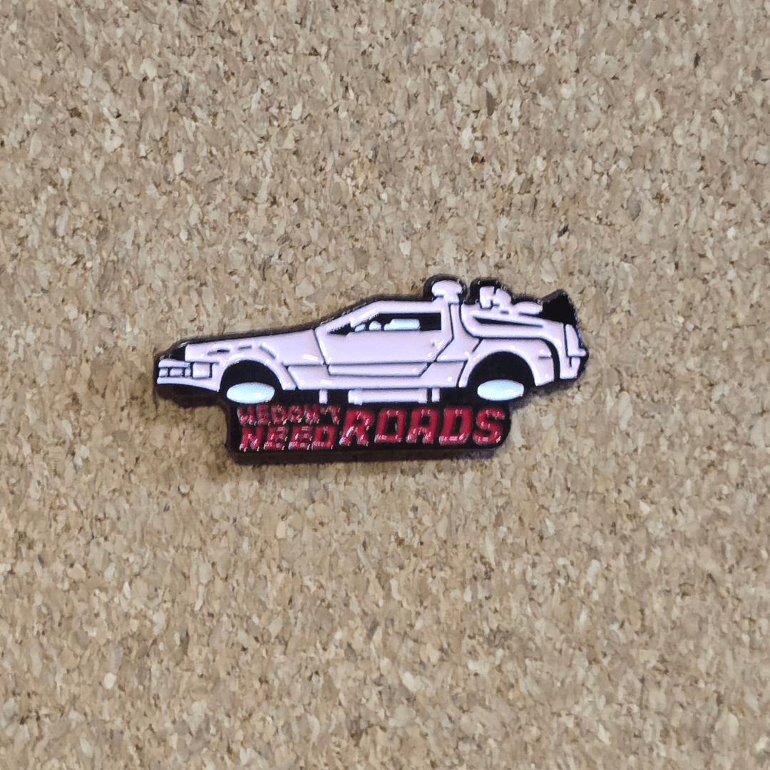 Back to the Future DeLorean Car Pin - Glitz & Gleam - Brooches - Coastal Charm Creators