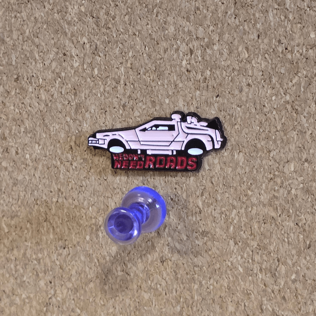 Back to the Future DeLorean Car Pin - Glitz & Gleam - Brooches - Coastal Charm Creators