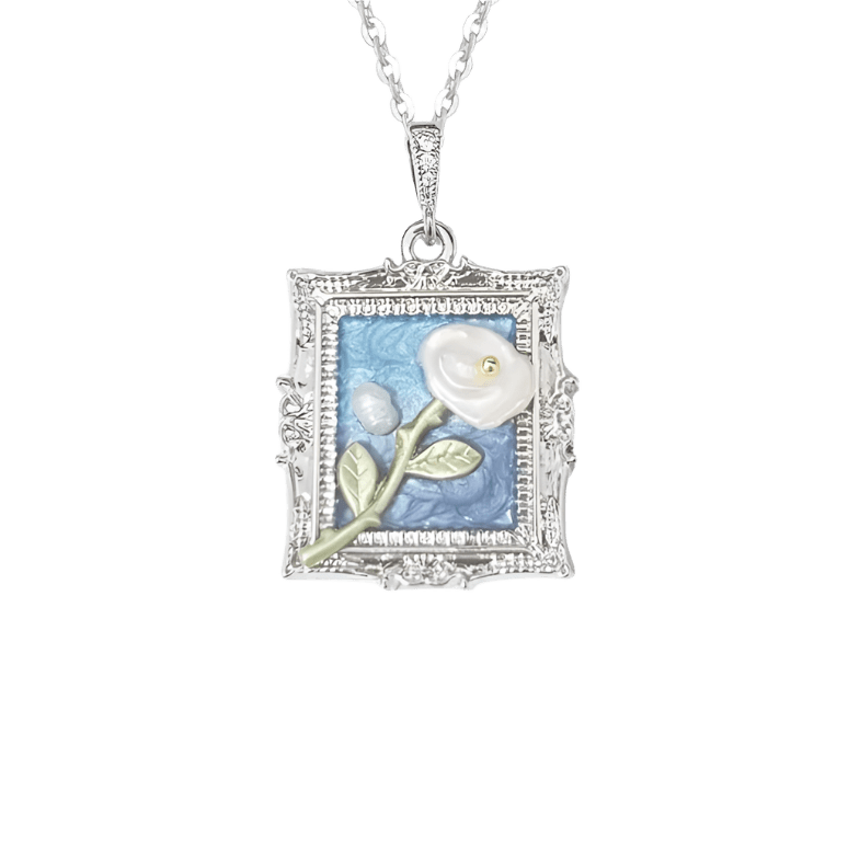 Baroque Pearl Art Pendant Necklace - The Pearls - Necklace - Coastal Charm Creators