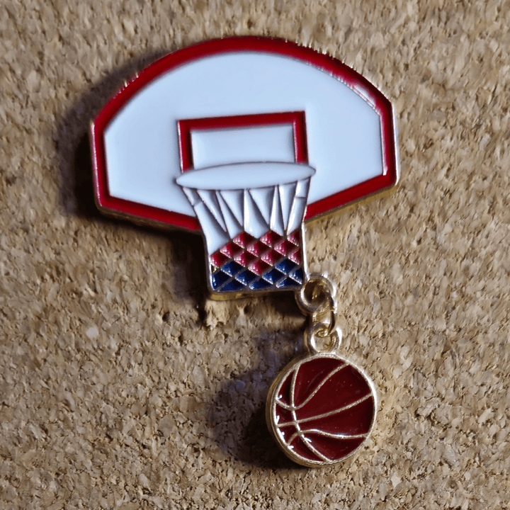 Basketball Bait Pin - Glitz & Gleam - Brooches - Coastal Charm Creators