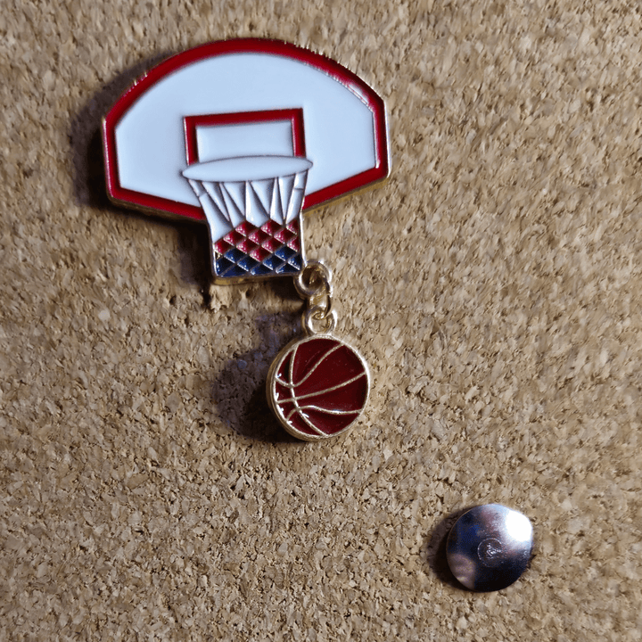 Basketball Bait Pin - Glitz & Gleam - Brooches - Coastal Charm Creators