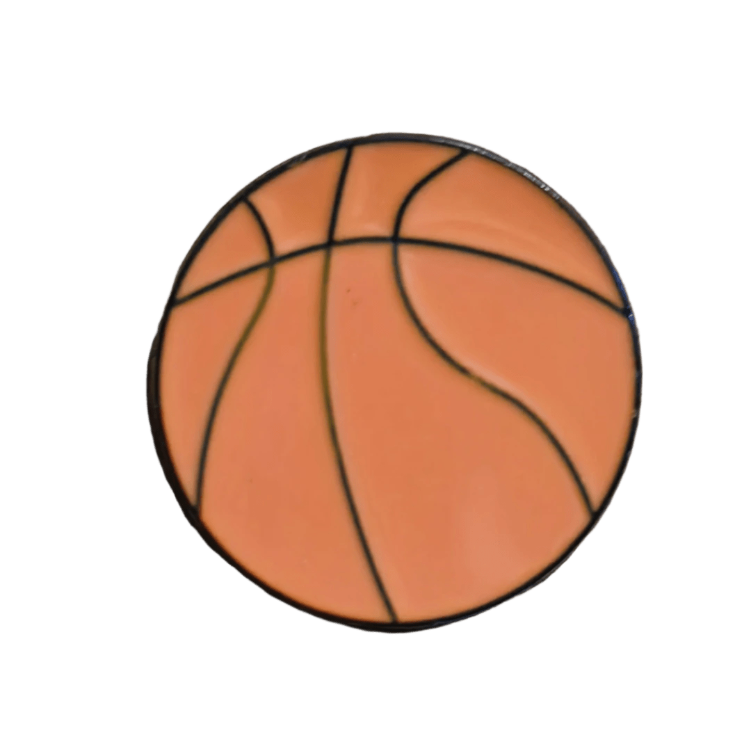 Basketball Pin - Glitz & Gleam - Brooches - Coastal Charm Creators