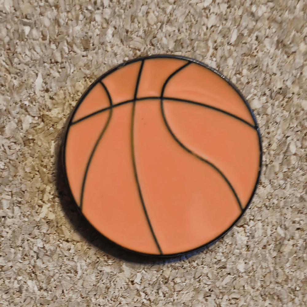 Basketball Pin - Glitz & Gleam - Brooches - Coastal Charm Creators