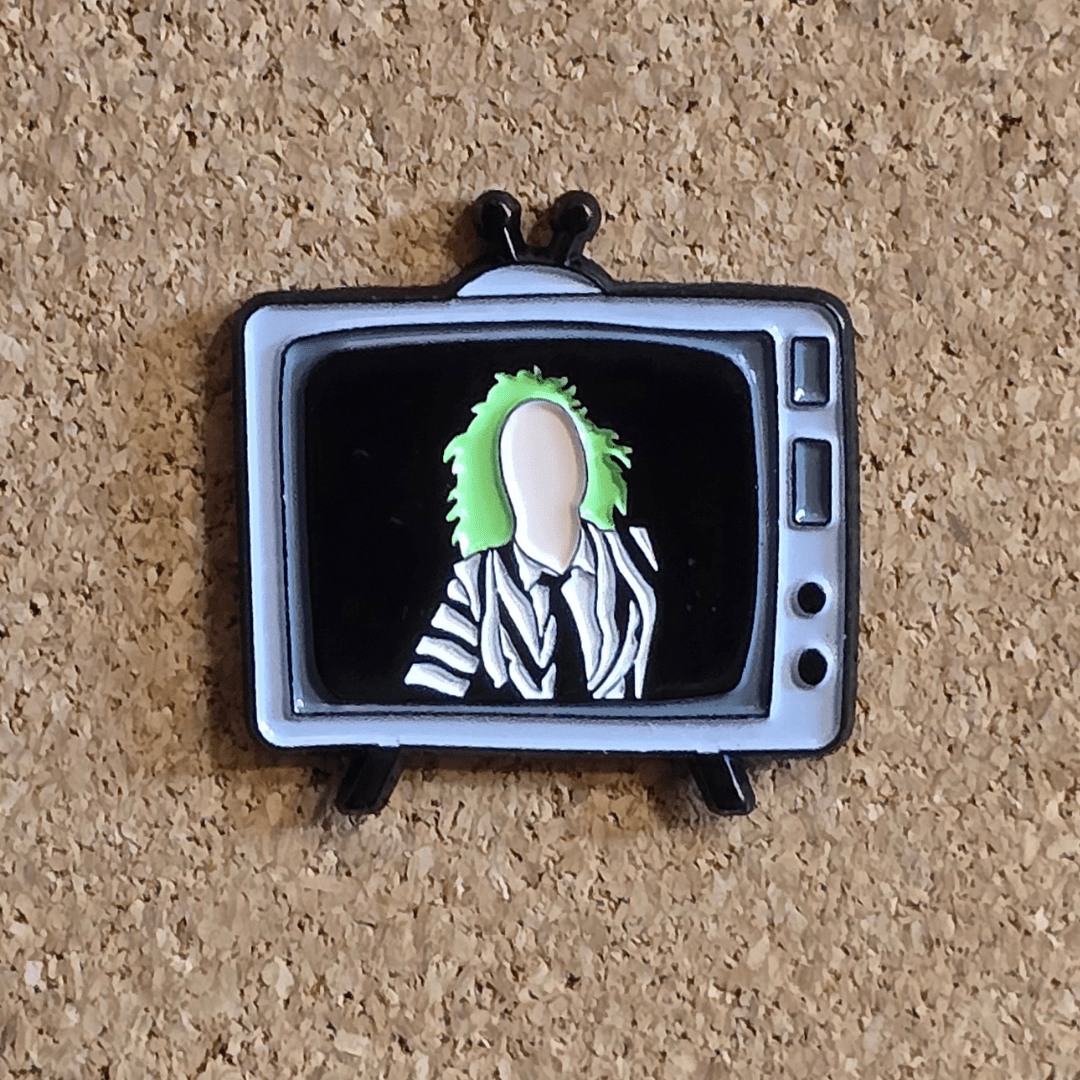 Beetlejuice TV Pin - Glitz & Gleam - Brooches - Coastal Charm Creators