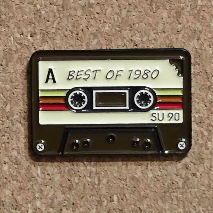 Best of 1980 Mix Tape Pin - Glitz & Gleam - Brooches - Coastal Charm Creators