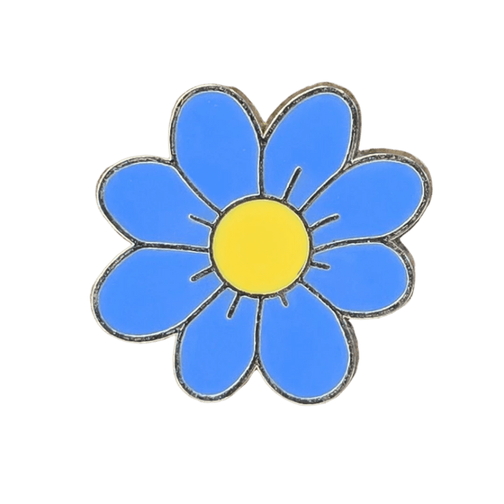 Blue Daisy Pin - Glitz & Gleam - Brooches - Coastal Charm Creators