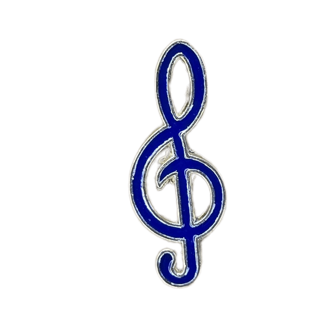 Blue Treble Clef Pin - Glitz & Gleam - Brooches - Coastal Charm Creators