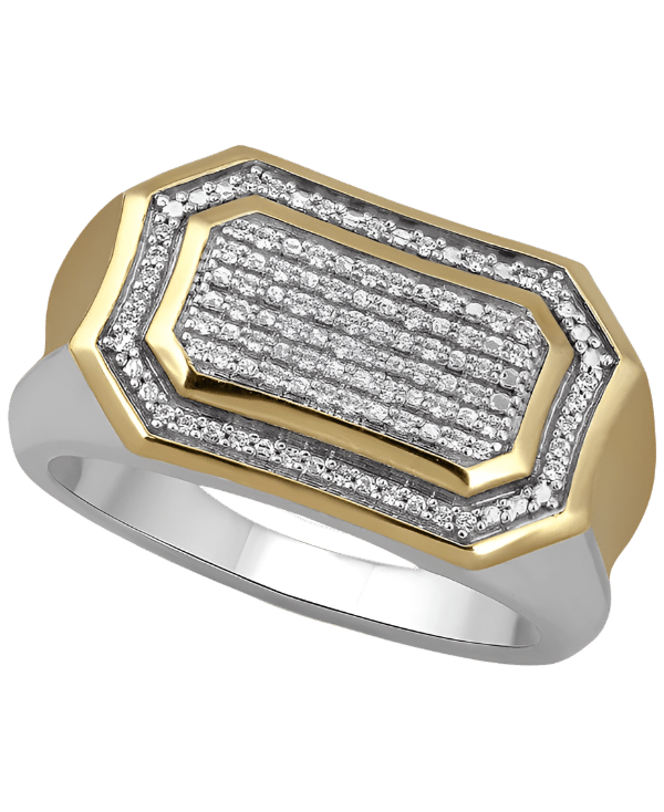 Bold Brilliance Statement Ring - Diamond Dew - Ring - Coastal Charm Creators