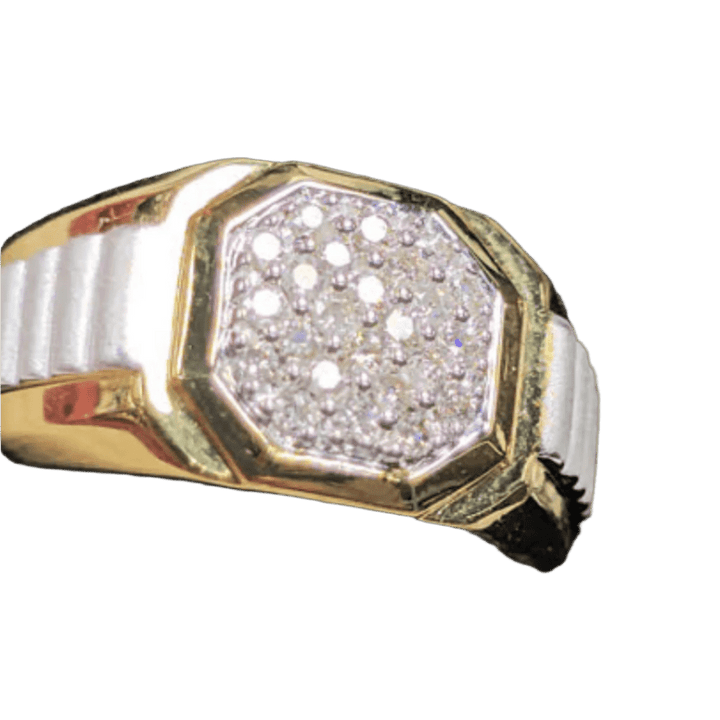 Bold Brilliance Statement Ring - Diamond Dew - Ring - Coastal Charm Creators