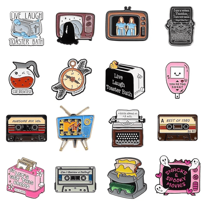 Can I Borrow A Feeling? Cassette Pin - Glitz & Gleam - Brooches - Coastal Charm Creators